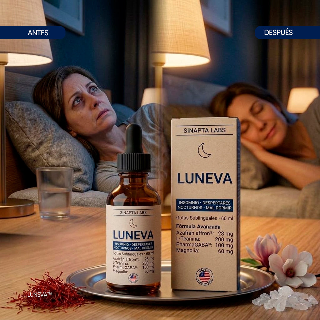 LUNEVA: gotas sublinguales que apagan el modo alerta de la noche