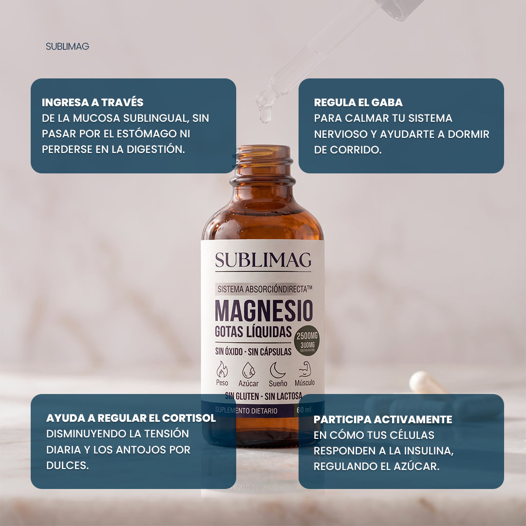 Sublimag: El Magnesio en Gotas que tu Cuerpo Sí Aprovecha