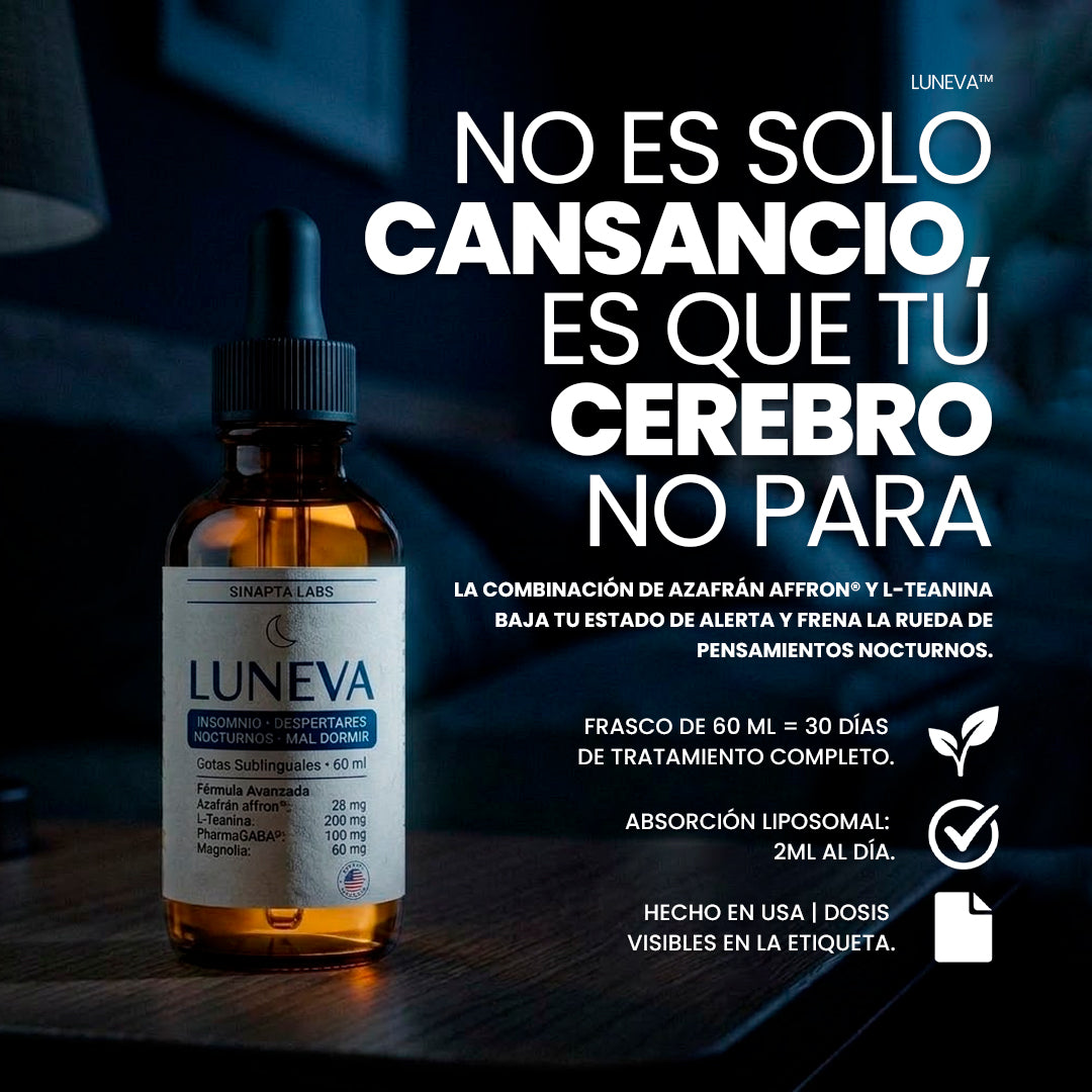 LUNEVA: gotas sublinguales que apagan el modo alerta de la noche