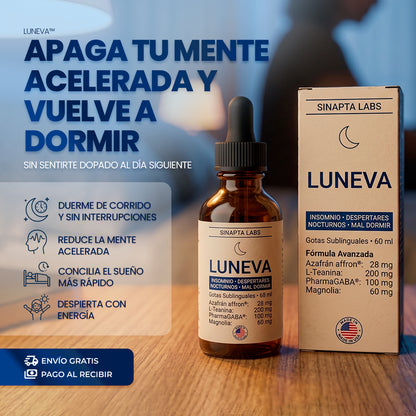 LUNEVA: gotas sublinguales que apagan el modo alerta de la noche