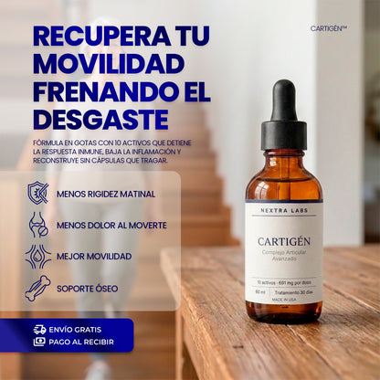 CARTIGÉN: Frena el desgaste articular desde la raíz